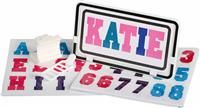 Halfords Essential Kids Bike Number Plate  Pink/Blue/Purple