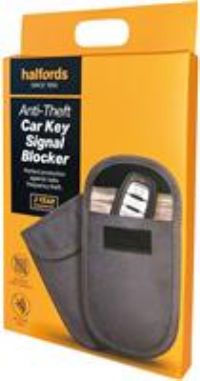 Halfords AntiTheft Car Key Signal Blocker  Grey
