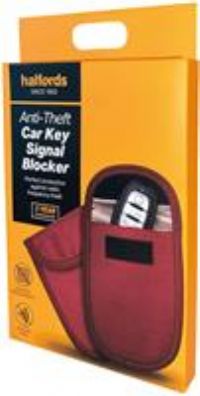 Halfords AntiTheft Car Key Signal Blocker  Red