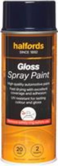 Halfords S3-100 Blue Gloss Car Spray Paint - 400Ml