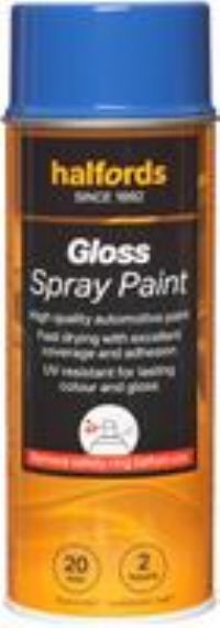 Halfords S3-310 Blue Gloss Car Spray Paint - 400Ml