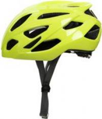 Halfords Road Helmet, Gloss Hi-Vis - Medium