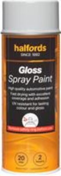 Halfords S1-030 Grey Gloss Car Spray Paint - 400Ml