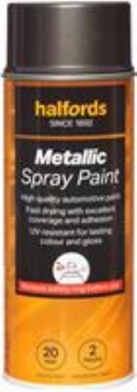 Halfords M1-220 Grey Metallic Car Spray Paint - 400Ml