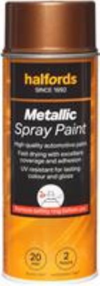 Halfords M6-020 Brown Metallic Car Spray Paint - 400Ml