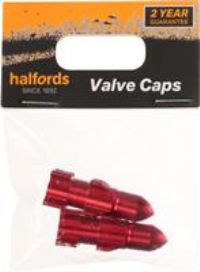 Halfords Kids Bike Valve Caps  Rocket Red
