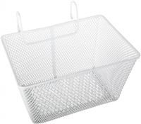 Halfords Kids Metal Bike Basket  White