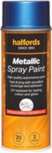 Halfords M3-490 Blue Metallic Car Spray Paint - 400Ml