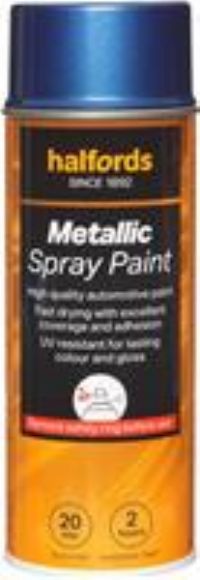 Halfords M3-440 Blue Metallic Car Spray Paint - 400Ml