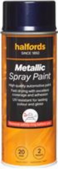 Halfords M3-180 Blue Metallic Car Spray Paint - 400Ml
