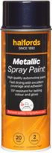 Halfords M3-080 Blue Metallic Car Spray Paint - 400Ml