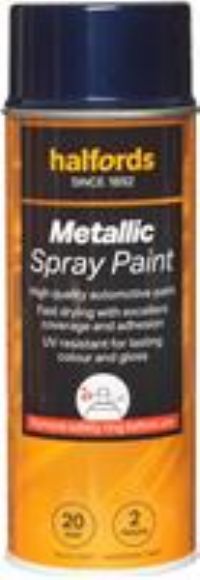 Halfords M3-160 Blue Metallic Car Spray Paint - 400Ml