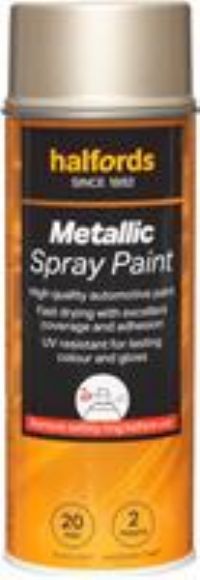 Halfords M5-180 Gold Metallic Car Spray Paint - 400Ml