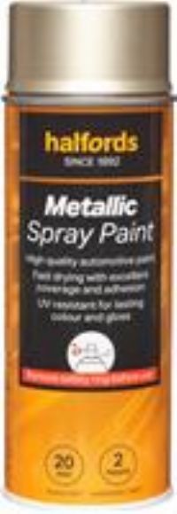 Halfords M5-170 Gold Metallic Car Spray Paint - 400Ml