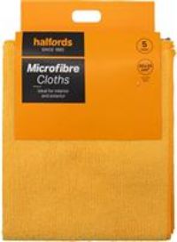 Halfords Microfibre Cloths 5 Pack