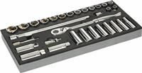 Halfords Advanced 31 Piece 3/8 Inch Socket Set Modular Tray