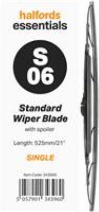 Halfords Essentials Spoiler Wiper Blade S06  21 Inch