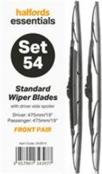 Halfords Essentials Wiper Blade Set 54