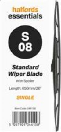 Halfords Essentials Spoiler Wiper Blade S08  26 Inch