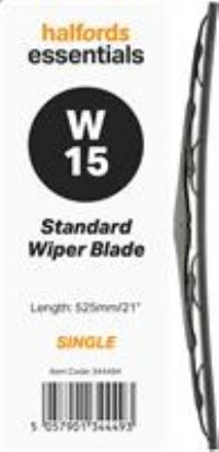 Halfords Essentials Single Wiper Blade W15 - 21 Inch