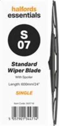 Halfords Essentials Spoiler Wiper Blade S07  24 Inch