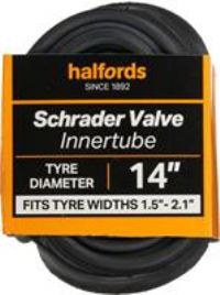 Halfords Schrader Bike Inner Tube 14 Inch X 1.5 Inch - 2.1 Inch