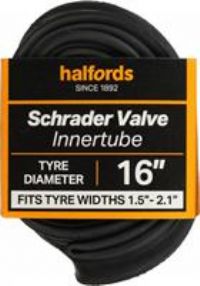 Halfords Schrader Bike Inner Tube 16 Inch X 1.5 Inch - 2.1 Inch