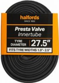 Halfords Presta Bike Inner Tube 27.5 Inch X 1.9 Inch - 2.5 Inch