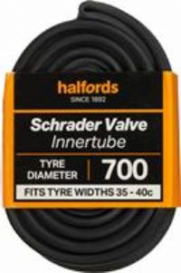 Halfords Schrader Bike Inner Tube 700C X 35C - 40C