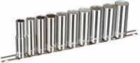 Halfords Advanced 10 Piece 3/8 Inch Drive Deep Socket Rail Set