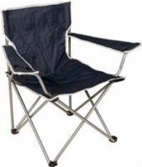 Halfords Folding Arm Chair - Navy