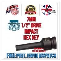 7mm HALFORDS ADVANCED 1/2 Drive Impact Hex Key Socket Tool *FREE RAPID POST*