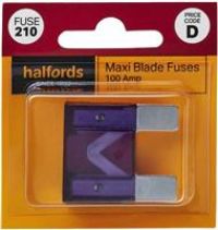 Halfords Maxi Blade Fuse 100 Amp (Fuse210)
