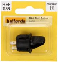 Halfords Mini Flick Switch On/Off Non Illuminated (Hef588)