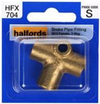 Halfords Brake Pipe Fitting M10 3-Way (Fixg262)