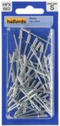 Halfords Rivets 3Mm X 10Mm (Fixg271)