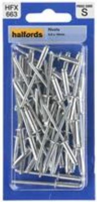 Halfords Rivets 4Mm X 16Mm (Fixg272)