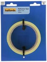 Halfords Reflective Tape Yellow (Fixg362)