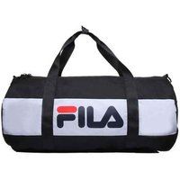 Fila Ted Holdall Unisex Canvas Duffle Bag In Black White/White Blue Red