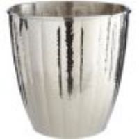 Symple Stuff Hammered Effect Stainless Steel 7.1 Litre Waste Bin Symple Stuff Colour: Nickel  - Nickel - Size: Medium