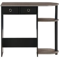 17 Stories Julia Peninsula Home Laptop Notebook Computer Desk/Table French Oak 72.4cm H X 80cm W X 39.6cm D