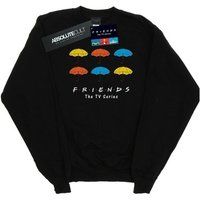 Absolute Cult Friends Women/'s Coloured Umbrellas Sweatshirt Black Small