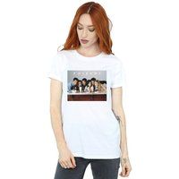 Absolute Cult Friends Women/'s Group Photo Milkshakes Boyfriend Fit T-Shirt White Small