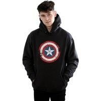 Captain America Civil War Distressed Shield Hoodie