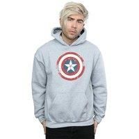 Marvel Men's Captain America Civil War Distressed Shield Hoodie