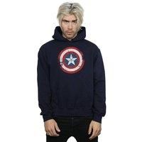 Marvel Men's Captain America Civil War Distressed Shield Hoodie