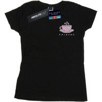 Friends Women's Coffee Cup Breast Print T-Shirt