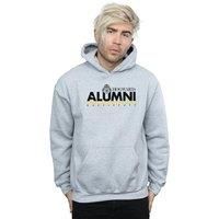 Harry Potter Men's Hogwarts Alumni Hufflepuff Hoodie in Grey | Size: 3XL