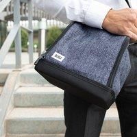 BUILT Insulated Lunch Bag with /'The Professional/' Design, Polyester, Black, 18.5 x 24 x 26 cm