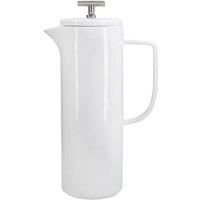 La Cafetière Vienna Cafetiere 8 Cup Large French Press Coffee Maker in Gift Box, Ceramic, White, 1.2 Litre